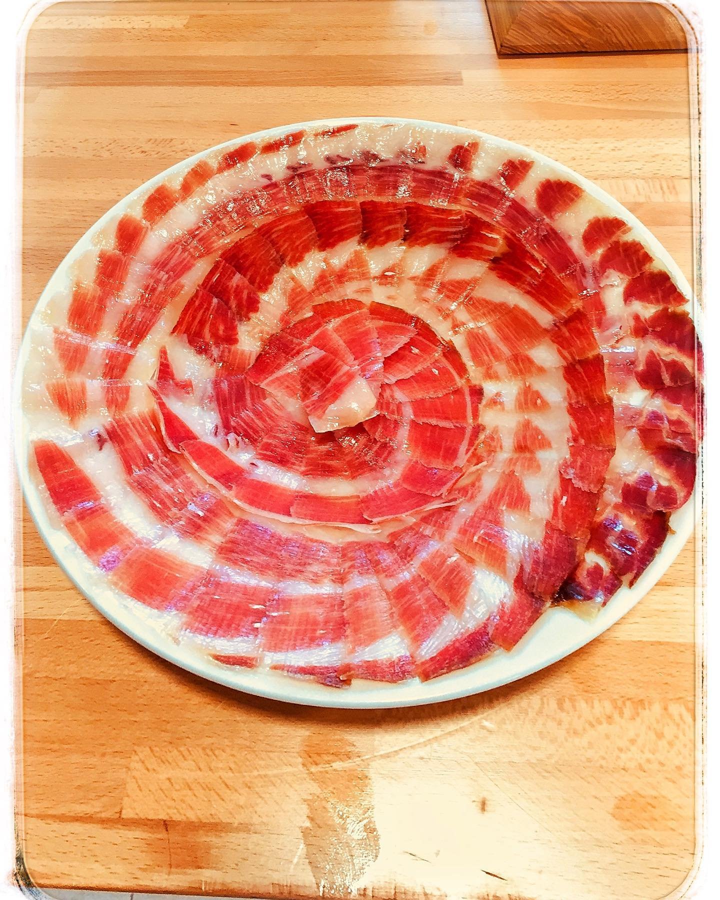 plato de jamón