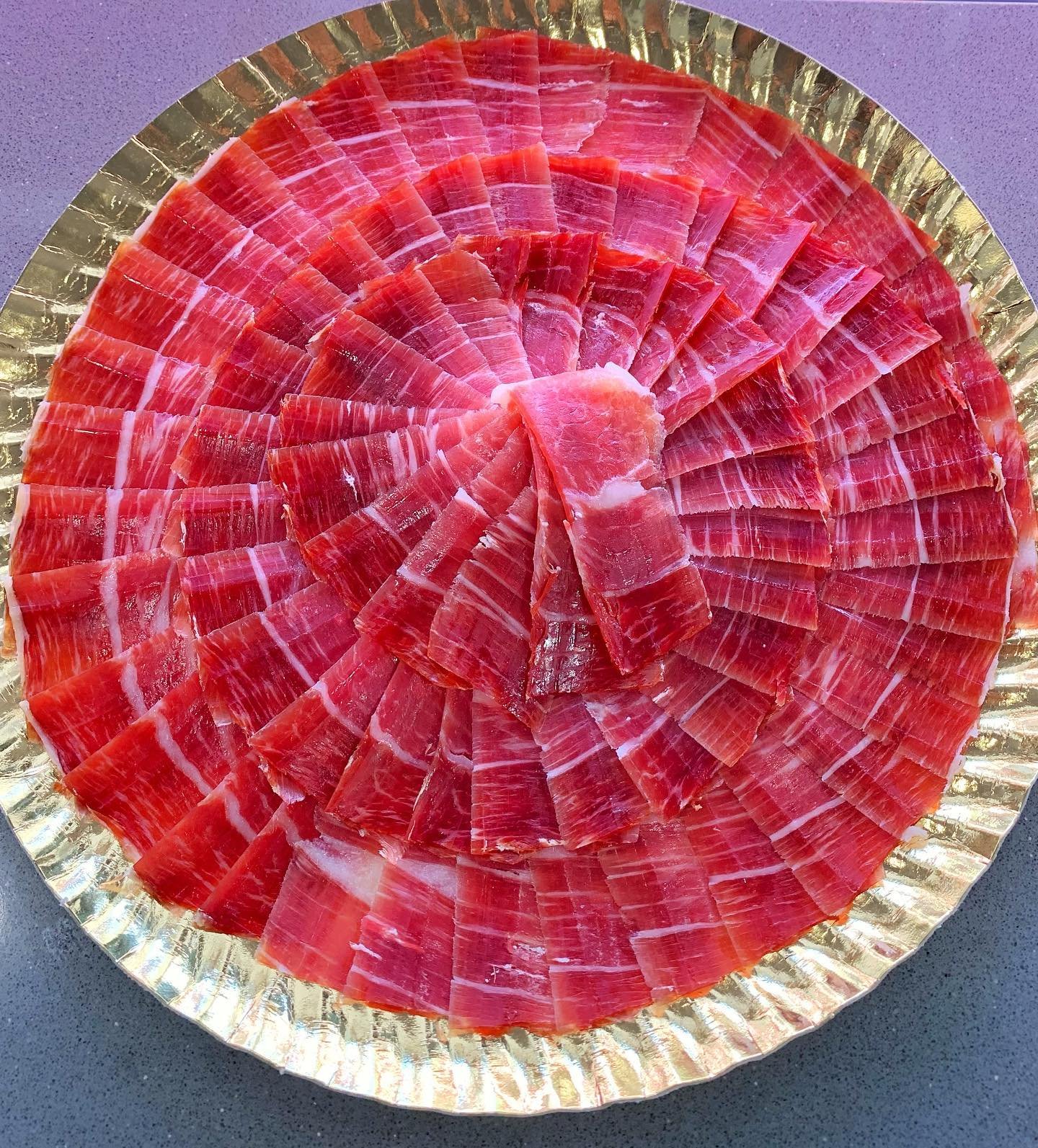 plato de jamón